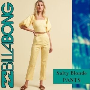 BILLABONG Salty blonde Moonlight Polka Dot High Waist Stretch Pant NWT/29